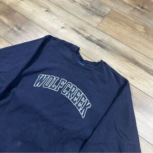Vintage 90’s MV Sport Wolf Creek Navy Sweatshirt